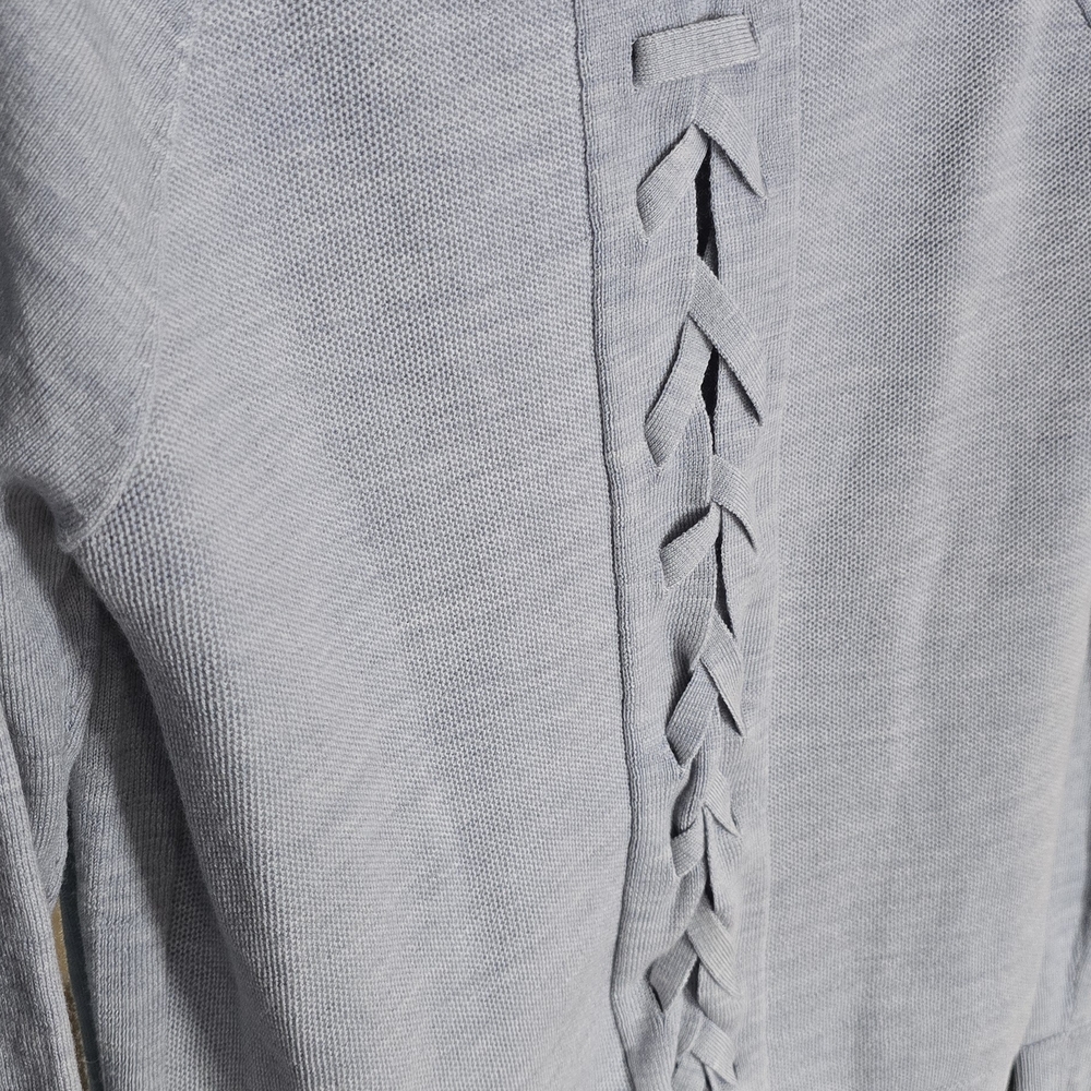 Lululemon Athletica Blue Merino Wool Sweater Sz 6 - Picture 4 of 9
